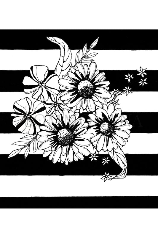 Art Print | Striped Bouquet